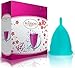 Blossom Menstrual Cup, Say No to Tampons | Get Blossom Cups for Menstrual Days| Period Cup, Reusable Menstrual Cup, Silicone Cup (Large Menstrual Cup, Blue)