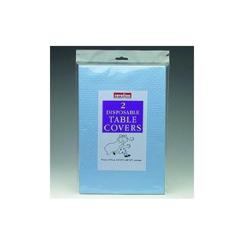 Disposable Baby Blue Tablecloth Twin Pack Cover