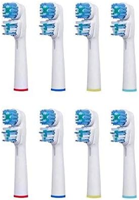 Premium Electric Toothbrush Heads Generic Replacements Compatible with Braun Oral B - New Clean Tooth Brush Head - SB-417A (8 Count)