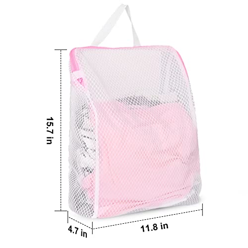 Image of Mesh Laundry Bags with Handle 12 x 8 Inch Delicate Bag (4)