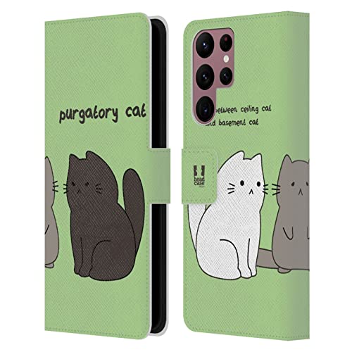 Étui portefeuille Galaxy S22 Ultra protecteur anti-choc Chat De Purgatoire