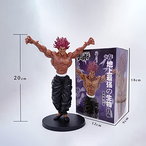 Anime Boy Figure Hanma Yujiro, Lcdgtj 20Cm Character Model Pvc Statue Collection Doll Toys Fans Desk Car Decoration Ornament Multi Colored, Gifts For Kids Boys Girls, Wj0006 #TOP1