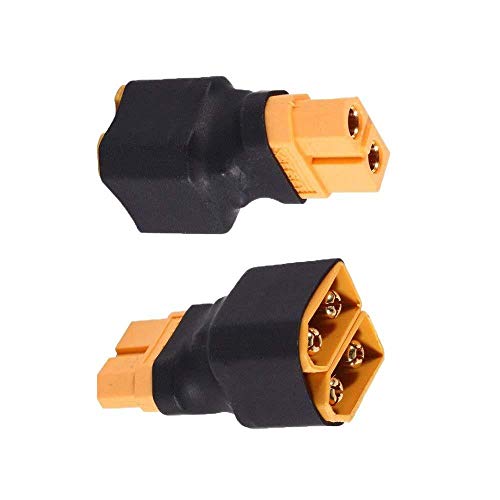 YUNIQUE ESPANA-2 Piezas Paralelo sin Cable para batería RC Lipo (1 Hembra 2 Conectores Macho XT60), DI-2L0J-35E4