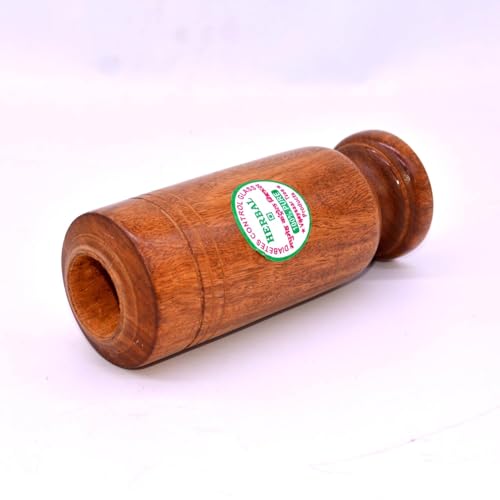 Image of Vijaysar Wooden Tumbler Glass : Ayurvedic Solution for Diabetes, Joint Pains, and Blood Sugar Control | Promotes Good Blood Circulation | No Side Effects | Pack of 1