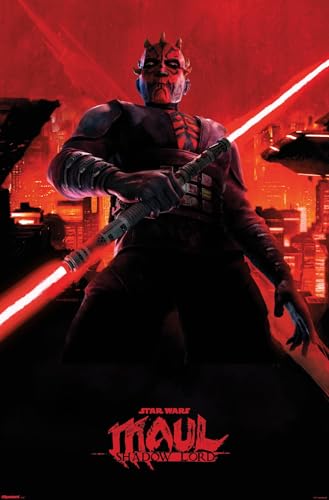 Star Wars: Maul Shadow Lord (2026) - Red City Wall Poster, 34L" x 22.4W", Premium Unframed Version
