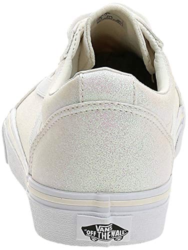 Vans Vans Women's Low-Top Trainers Sneaker, Off White Glitter Rainbow White Xy2, 10
