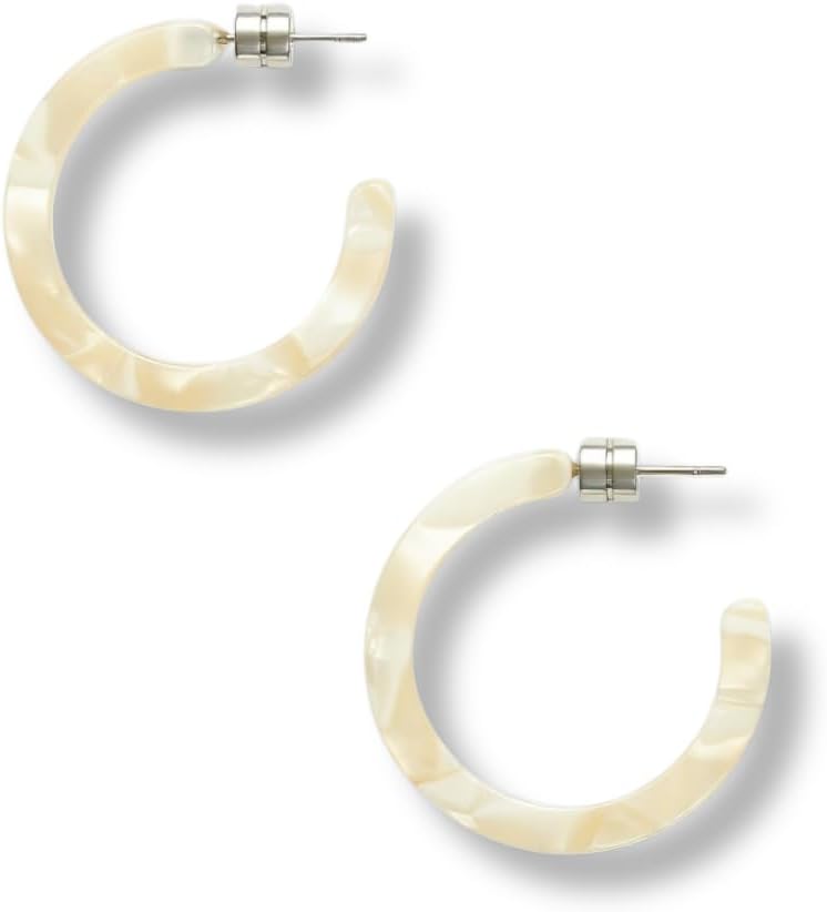MACHETE Circle Hoop Earrings Acetate Resin Fashion Jewelry for Women