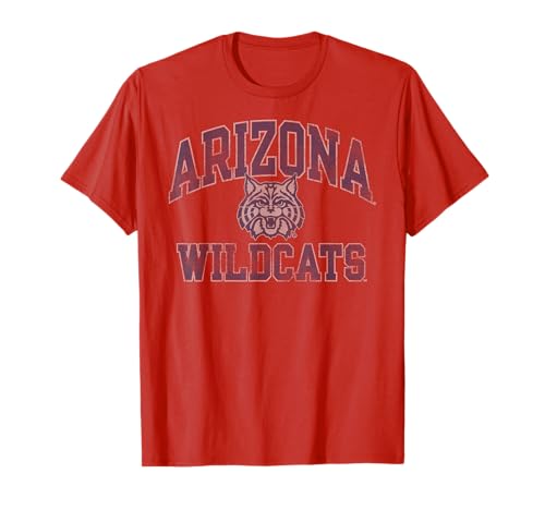 Arizona Wildcats Vintage Worn Red Officially Licensed T-Shirt