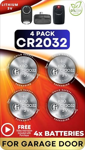 Pilas CR2032 Paquete de 4 para Abridor de Puerta