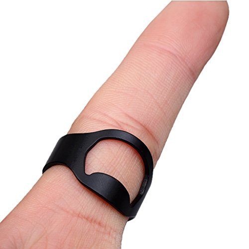 yotijar 3pcs Punk Masculino Anel Abridor de Garrafas de Cerveja em aço Inoxidável