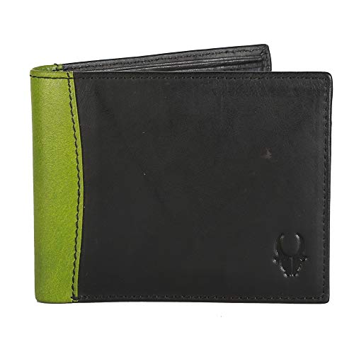 Image of WildHorn� RFID Protected Genuine High Quality Mens New Leather Wallet (New Black Nappa 1)