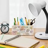 nvucamd Religious Bible Gifts Pen Holder for Desk Women, Christian Religious Office Desk Accessories, Christian Inspirational Pencil Holders Organizer for Classroom,God Is Within Her She Will Not Fall