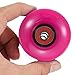 YOKIVE 4 Pcs Skateboard Wheels with Bearing, 80A Skate Scooters Replacement, Great for Skateboarding, Outdoor Street Sports (Rose Red, 60mm OD)