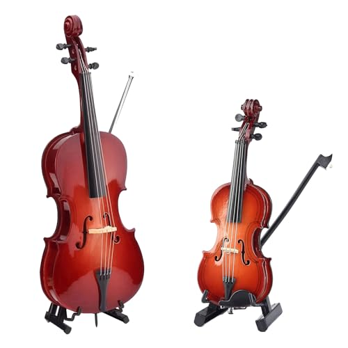 Violon et violoncelle miniatures : idée cadeau originale pour passionnés