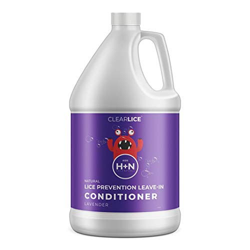 ClearLice® Gallon Size Lice Prevention Conditioner - Repels Lice, Eggs and Nits Naturally - Skin Friendly, Safe for Daily Use - With Soft Scent of Lavender and Peppermint - 128 oz