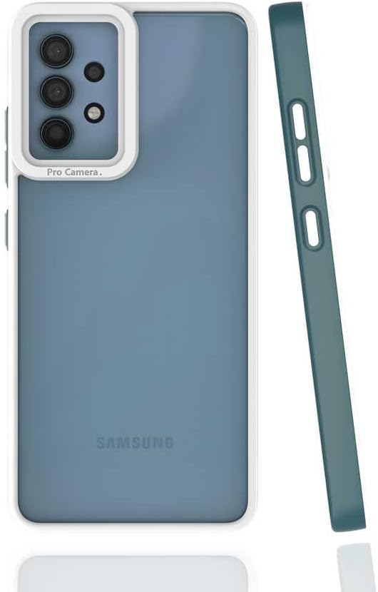 Zore Galaxy ile uyumlu A32 4G Kılıf Zore Mima Kapak Koyu Yeşil