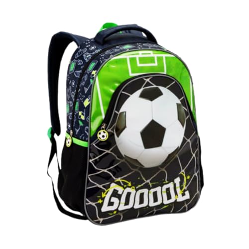 Mochila Masculina Infantil Escolar Alça de Costas Escolar Reforçada 2 Divisórias Futebol Basquete (F