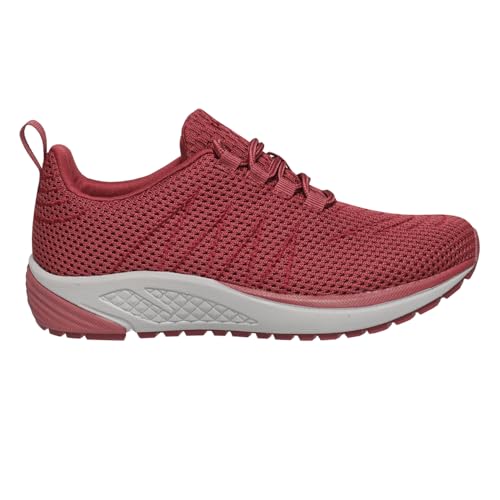 Propet Womens Tour Knit Trek Lace Up Sneakers Shoes Casual - Red