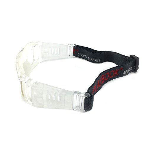 Silfrae Racquetball Goggles Sports Glasses Anti Fog&Scratch Resistant Protective Eyewear With Adjustable Strap for Basketball Football Hockey Volleyball Baseball (White)