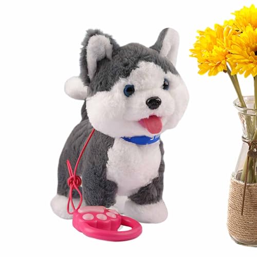 Chiot en peluche interactif réaliste pour jouer en famille à la maison