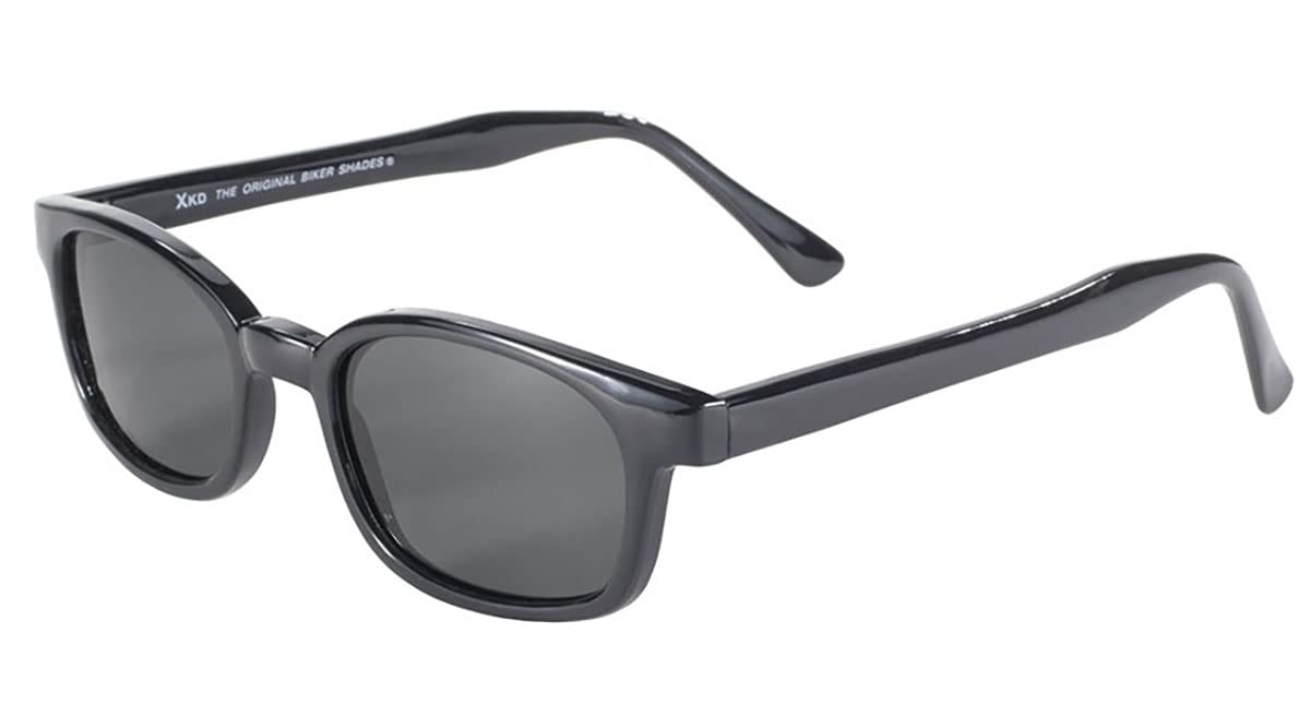 KD's X 1019 - Lunettes de soleil polarisées sportifs et motards - homme & femme - s'adaptent sous casque moto vélo ski - Verres gris UV400