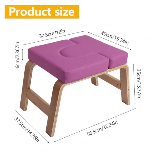Image of Yoga Headstand Bench PU Pad Headstand Trainer Max Load 300lbs