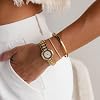 JUNVirtuous Gold Bangle Bracelet for Women Trendy Minimalist Dainty - 18K Plated Gold Bracelet for Women Waterproof Stainless Steel Bangle Small Wrist Non Tarnish Jewelry Gift #2