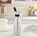 iSi North America Cream Profi Whip (1 Qt) - Stainless Steel Professional Whipped Cream Dispenser, Yields 5X for Cold Preparations, Dishwasher Safe, Essential Kitchen Gadgets for Coffee & Dessert