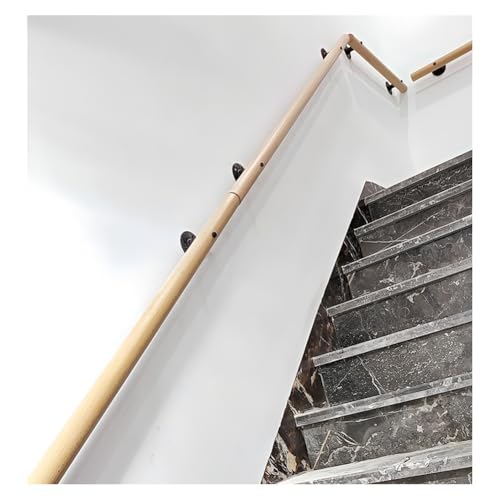 Barre d'appui murale en bois pour sécuriser les escaliers de maison et l'accès aux combles