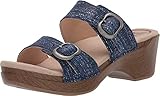 Dansko Women's Sophie Blue Metallic Sandal 7.5-8 M US