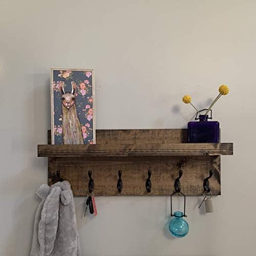 Coat Rack with Shelf (Choose your Length) Towel RackEntryway Organizer Wall Mounted