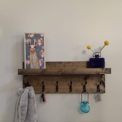 Coat Rack With Shelf (Choose Your Length) Towel Rackentryway Organizer Wall Mounted #TOP3