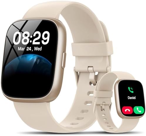 Smartwatch Damen Herren, 1.83" HD Fitness Tracker mit Alexa/Telefonfunktion | 120+ Sportmodi Fitnessuhr mit Herzfrequenz/Schlafmonitor/Schrittzähler, IP68 Wasserdicht Sportuhr für