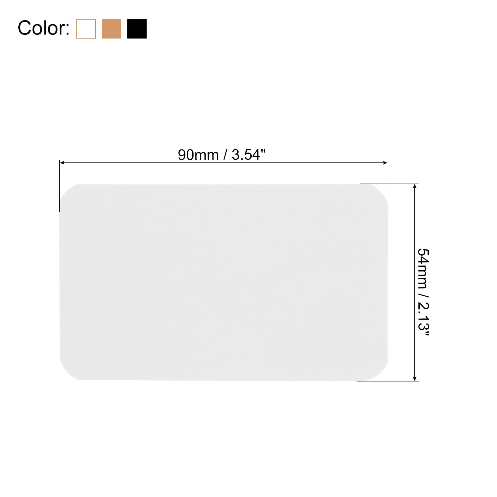 PATIKIL 3.5" x 2" Blank Paper Business Cards - Image 2