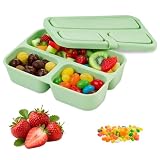 Fácil de limpiar: Esta caja de aperitivos con compartimentos es muy fácil de limpiar: agua caliente y jabón o lavavajillas. Superficie suave previene adherencia de residuos alimenticios, ahorrando tiempo y energía. Ideal como snack box para uso diario intensivo