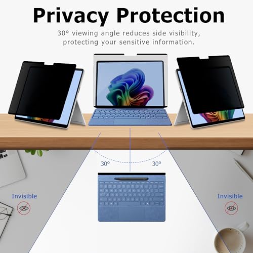 Protector antiespía Surface Laptop 7 15" MEGOO magnético extraíble 4