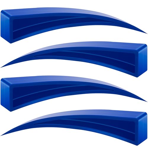 AUTODECO 4 Pieces Car Window Curved Dent Repair Kit Window Guard and Wedge (Blue)