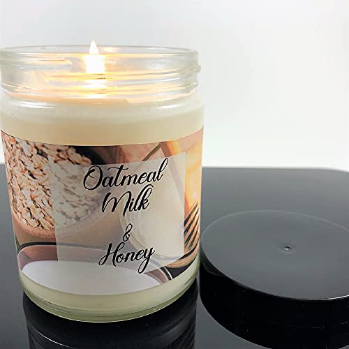 Oatmeal, Milk And Honey Scented Handpoured 8Oz Soy Wax Candle #TOP4