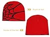 WULIQIUQIU Winter Ski Cap Unisex Funny Bad Hair Day Hip Pop Beanie Knit Hat Women Men B-Red Black #4
