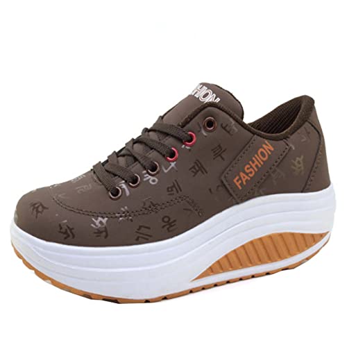 JOEupin Womens Walking Shoes Slip on Sneakers Lady Girls Air Cushion Platform Loafers Fashion Casual