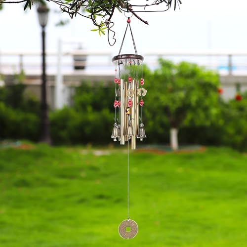 Campanas de viento para exteriores de bronce tradicional con diseño retro 4