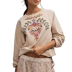 Embroidery Flower Khaki