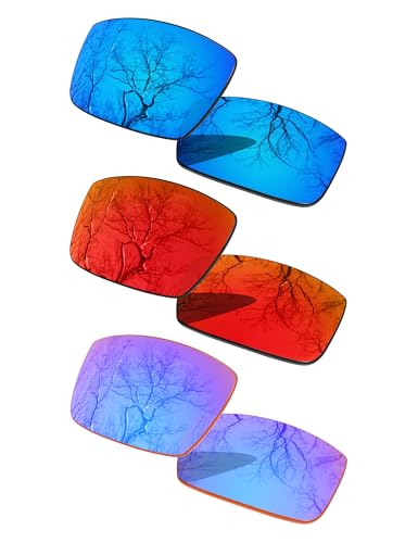 Image of 3 Pair Polarized Replacement Lenses for Oakley Gascan OO9014 Pack