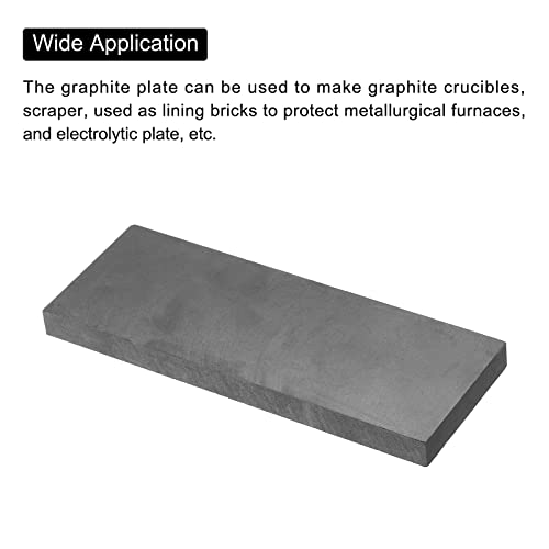Plaque de graphite rectangulaire 140x51x10 mm haute densité durable