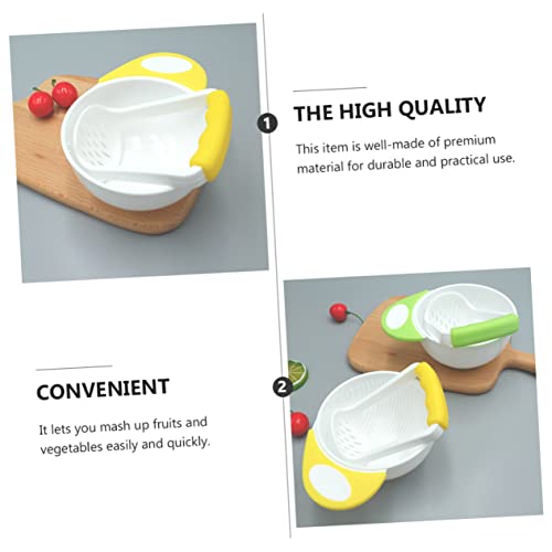 Vaguelly 16 Conjuntos Tigela De Moagem Multifuncional Bebe Comendo Tigela Moedor De Alimentos Comple