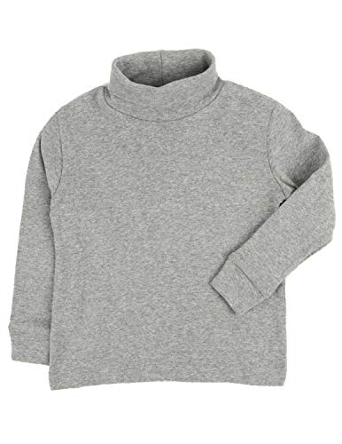 Image of Leveret Girls Boys & Toddler Solid Turtleneck 100% Cotton Kids Shirt (2 Toddler-14 Years) Variety of Colors