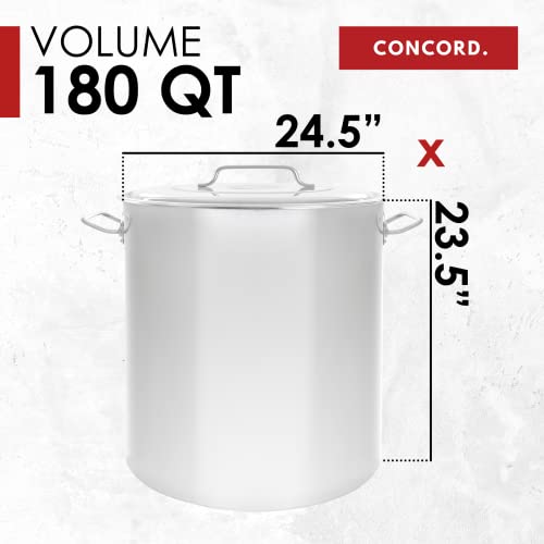 Concord Stainless Steel Stock Pot with Deluxe Propane Burner for Outdoor Cooking