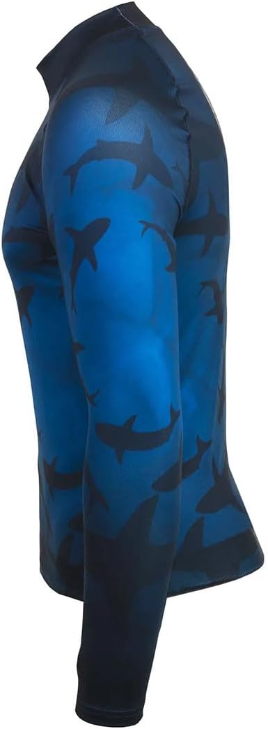 Scubapro T-Flex Men's Long Sleeve Rash Guard Top - Shark, XX-Large