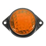 VIDOO Luci di Ingombro LED Anteriori Posteriori Laterali Indicatore Posizione Lampada Rotonda-Giallo