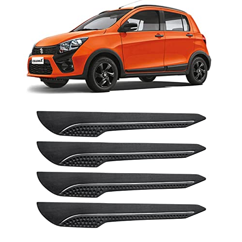 Image of AOSIS-Car Bumper Protector /Bumper Guard for Maruti Suzuki CelerioX with Single Chrome Stripe (4-Pcs)